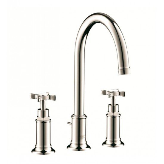 Hansgrohe 16513 Axor Montreux 6 7/8" Double Cross Handle Widespread/Deck Mounted Bathroom Faucet with Pop-Up Assembly