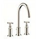 Hansgrohe 16513 Axor Montreux 6 7/8" Double Cross Handle Widespread/Deck Mounted Bathroom Faucet with Pop-Up Assembly