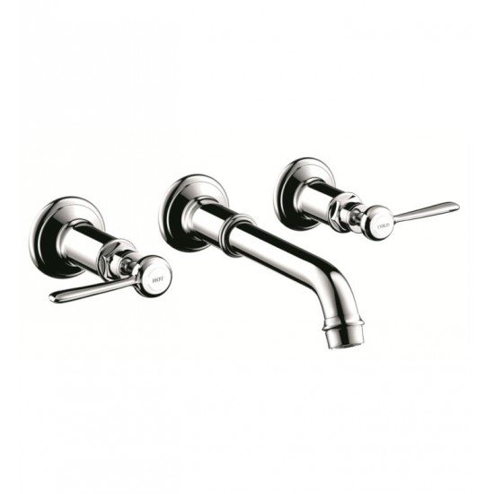 Hansgrohe 16534 Axor Montreux 8 7/8" Double Lever Handle Widespread/Wall Mount Bathroom Faucet