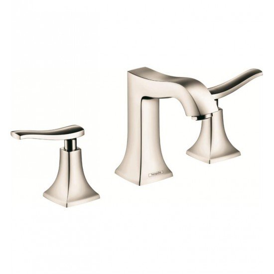 Hansgrohe 31073 Metris C 5" Widespread/Deck Mounted Double Lever Handle Bathroom Faucet with Pop-Up Assembly