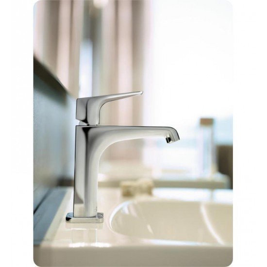 Hansgrohe 36110001 Axor Citterio E 6 3/4" Single Handle Deck Mounted Bathroom Faucet with Pop-Up Assembly in Chrome