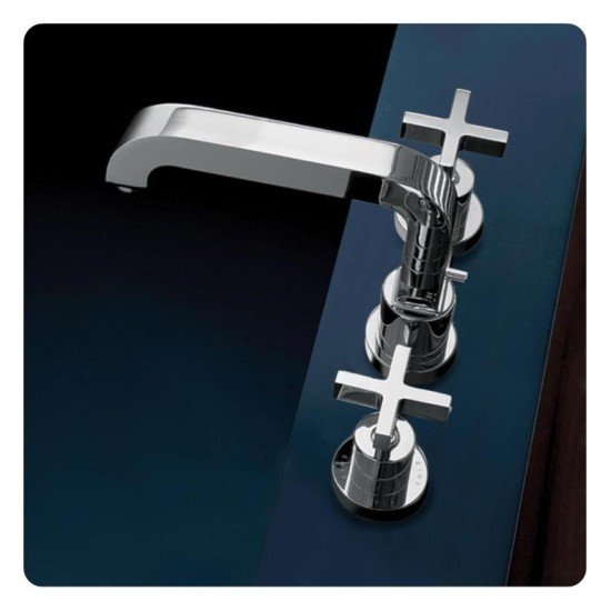 Hansgrohe 39133 Axor Citterio 5 1/2" Double Handle Widespread/Deck Mounted Bathroom Faucet with Pop-Up Assembly