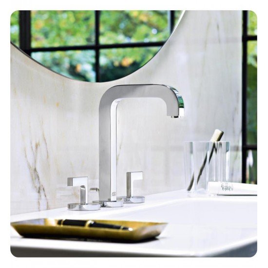 Hansgrohe 39133 Axor Citterio 5 1/2" Double Handle Widespread/Deck Mounted Bathroom Faucet with Pop-Up Assembly