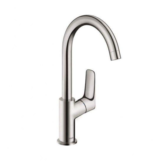 Hansgrohe 71130 Logis 210 6 1/8" Single Handle Deck Mounted Bathroom Faucet with Pop-Up Assembly