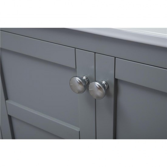 Elegant Lighting VF2101 Mason 2 Doors Cabinet 24 in. x 18 in. x 34 in. in Grey