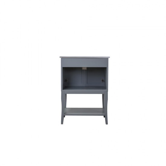 Elegant Lighting VF2101 Mason 2 Doors Cabinet 24 in. x 18 in. x 34 in. in Grey