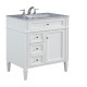 Elegant Lighting VF-1024 Park Ave 32" Single Bathroom Vanity set in White