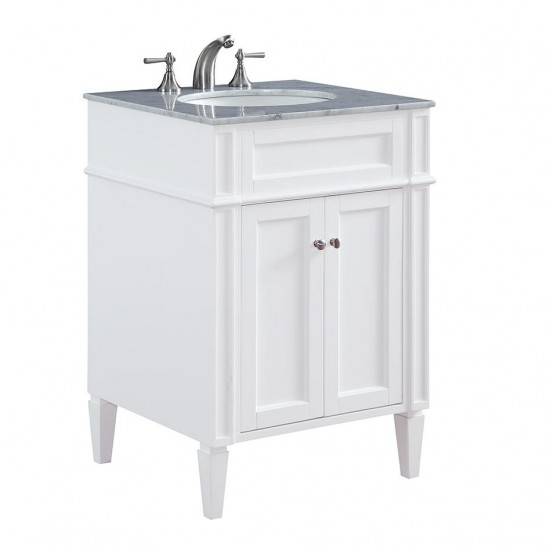 Elegant Lighting VF-1026 Park Ave 24" Single Bathroom Vanity set in White