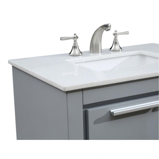 Elegant Lighting VF-1028 Filipo 30" Single Bathroom Vanity set in Grey