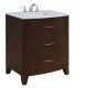 Elegant Lighting VF-1029 Bauhaus 30" Single Bathroom Vanity set in Brown