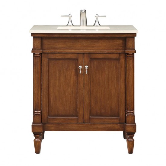 Elegant Lighting VF-1030 Lexington 30" Single Bathroom Vanity set in Brown