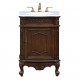 Elegant Lighting VF-1031 Berkshire 24" Single Bathroom Vanity set in Coffee