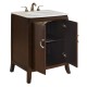 Elegant Lighting VF-1035 Nouveau 27" Single Bathroom Vanity set in Brown