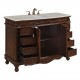 Elegant Lighting VF-1040 Bordeaux 48" Single Bathroom Vanity set in Teak color