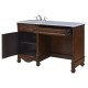 Elegant Lighting VF-1044 Windsor 52" Single Bathroom Vanity set in Teak color