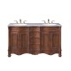 Elegant Lighting VF-1048 Windsor 60 in. Double Bathroom Vanity