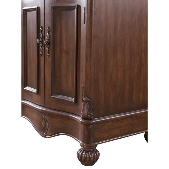 Elegant Lighting VF-1048 Windsor 60 in. Double Bathroom Vanity