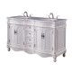 Elegant Lighting VF-1049 Windsor 60 in. Double Bathroom Vanity