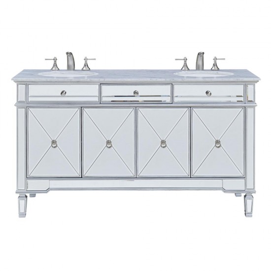 Elegant Lighting VF-1102 Camille 60 in. Double Bathroom Vanity