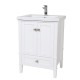 Elegant Lighting VF-2001 Single bathroom vanity set in White finish