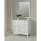 Elegant Decor VF10436WH Cape Cod 36 in. Single Bathroom Vanity set in White