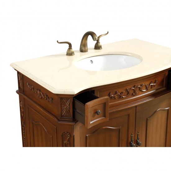 Elegant Decor VF10536BR Danville 36 in. Single Bathroom Vanity set in Brown