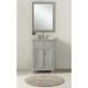 Elegant Decor VF12324GR Otto 24 in. Single Bathroom Vanity set in Light Grey
