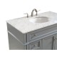 Elegant Decor VF12540GR Park Avenue 40 in. Single Bathroom Vanity set in Grey