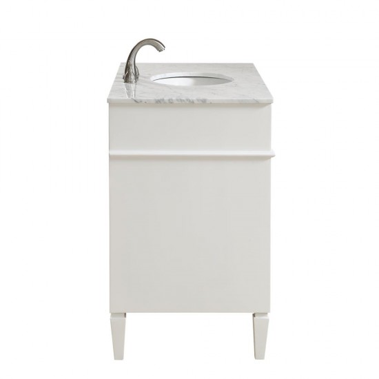 Elegant Decor VF12540WH Park Avenue 40 in. Single Bathroom Vanity set in White