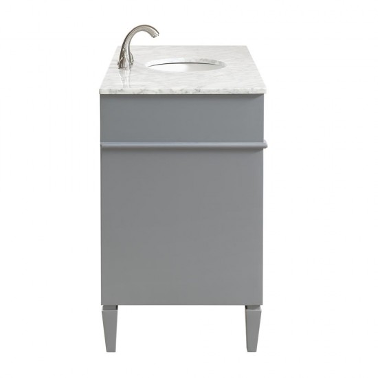 Elegant Decor VF12548GR Park Avenue 48 in. Single Bathroom Vanity set in Grey