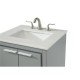 Elegant Decor VF12824GR Filipo 24 in. Single Bathroom Vanity set in Grey