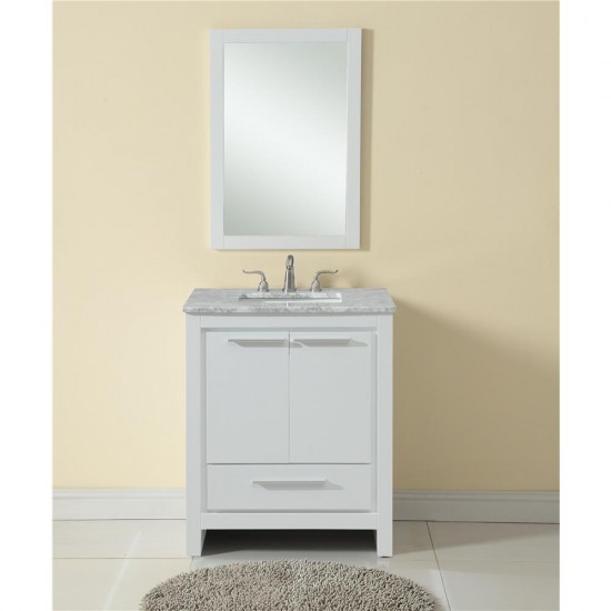 Elegant Decor VF12830WH Filipo 30 in. Single Bathroom Vanity set in White