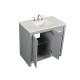 Elegant Decor VF12836GR Filipo 36 in. Single Bathroom Vanity set in Grey