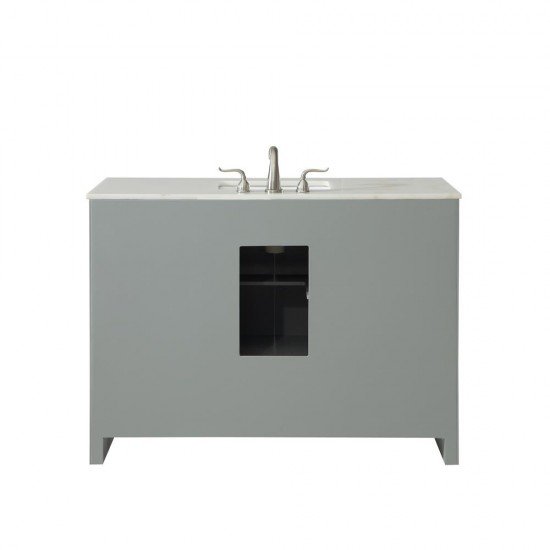 Elegant Decor VF12848GR Filipo 48 in. Single Bathroom Vanity set in Grey