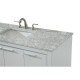 Elegant Decor VF12848WH Filipo 48 in. Single Bathroom Vanity set in White