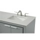 Elegant Decor VF12860DGR Filipo 60 in. Double Bathroom Vanity set in Grey