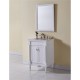 Elegant Decor VF13024AW Lexington 24 in. Single Bathroom Vanity set in Antique White