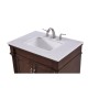 Elegant Decor VF13030WT Lexington 30 in. Single Bathroom Vanity set in Walnut
