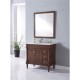Elegant Decor VF13036WT Lexington 36 in. Single Bathroom Vanity set in Walnut