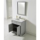 Elegant Decor VF15030GR Americana 30 in. Single Bathroom Vanity set in Light Grey