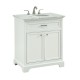 Elegant Decor VF15030WH Americana 30 in. Single Bathroom Vanity set in White