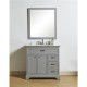 Elegant Decor VF15036GR Americana 36 in. Single Bathroom Vanity set in Light Grey