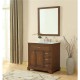 Elegant Decor VF15036TK Americana 36 in. Single Bathroom Vanity set in Teak