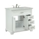 Elegant Decor VF15036WH Americana 36 in. Single Bathroom Vanity set in White