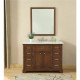 Elegant Decor VF15048TK Americana 48 in. Single Bathroom Vanity set in Teak
