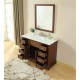Elegant Decor VF15048TK Americana 48 in. Single Bathroom Vanity set in Teak
