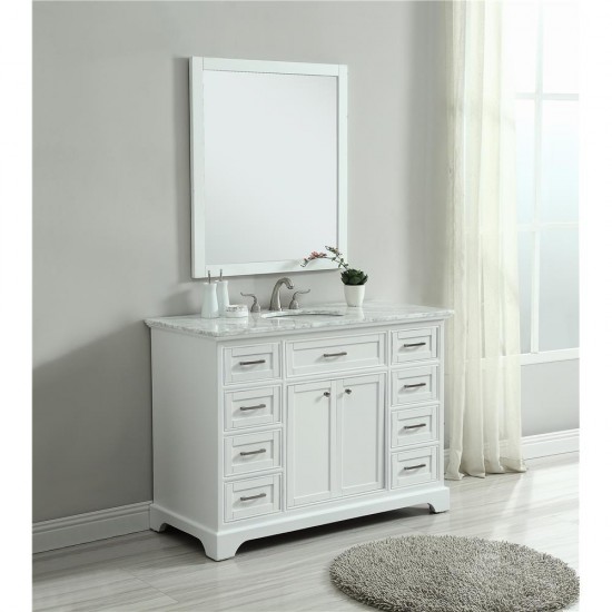 Elegant Decor VF15048WH Americana 48 in. Single Bathroom Vanity set in White
