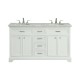 Elegant Decor VF15060DWH Americana 60 in. Double Bathroom Vanity set in White