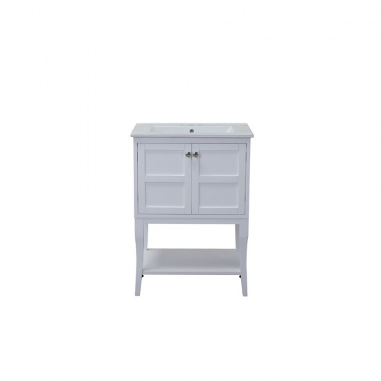 Elegant Lighting VF2100 Mason 2 Doors Cabinet 24 in. x 18 in. x 34 in. in White