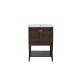 Elegant Lighting VF2102 Mason 2 Doors Cabinet 24 in. x 18 in. x 34 in. in Antique Coffee